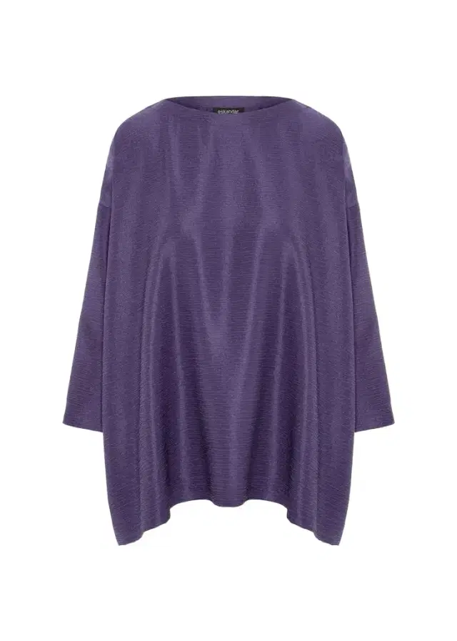 Eskandar Wide A-Line Scoop Neck Top - Long Length