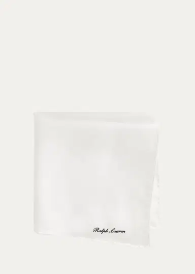 Ralph Lauren Purple Label Men's Silk Hand-Rolled Pocket Square | Thumbnail 2