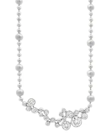 Reza Petillant 18K White Gold Diamond Pendant Necklace | Thumbnail 1