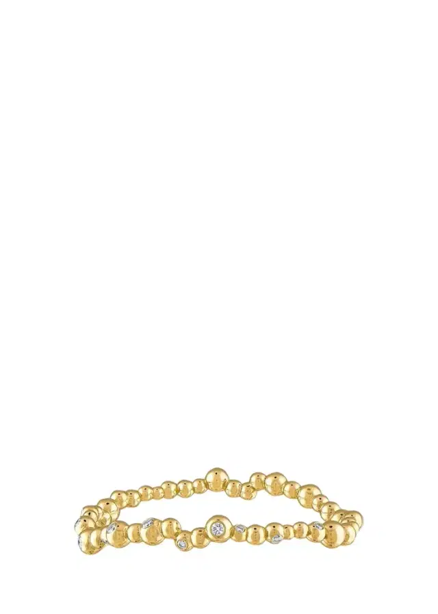 Reza Petillant Perle 18K Yellow Gold Diamond Bangle