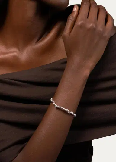 Reza Petillant Perle 18K White Gold Diamond Bangle | Thumbnail 2