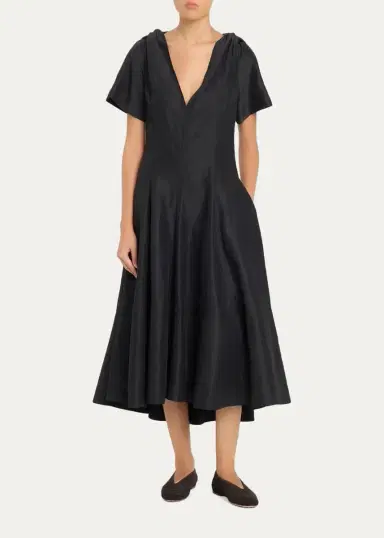 Bottega Veneta Rosa Intrecciato Suede Ballerina Flats | Thumbnail 3