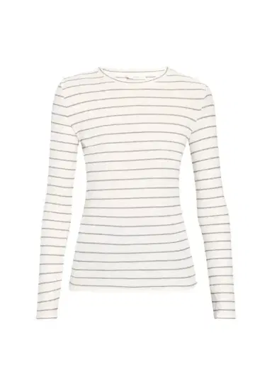 Vince Striped Long-Sleeve Cotton T-Shirt | Thumbnail 1