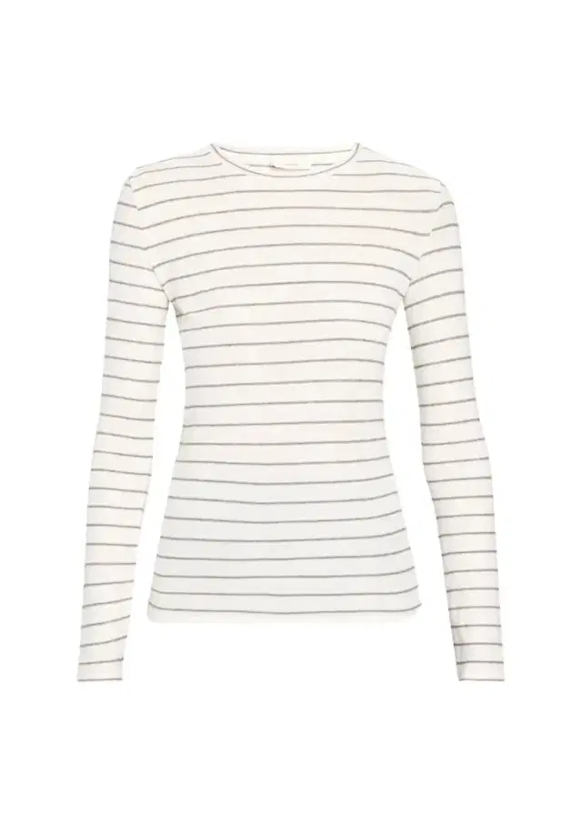 Vince Striped Long-Sleeve Cotton T-Shirt