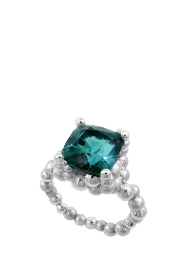 Reza Petillant Perle 18K White Gold Tourmaline Ring | Thumbnail 1