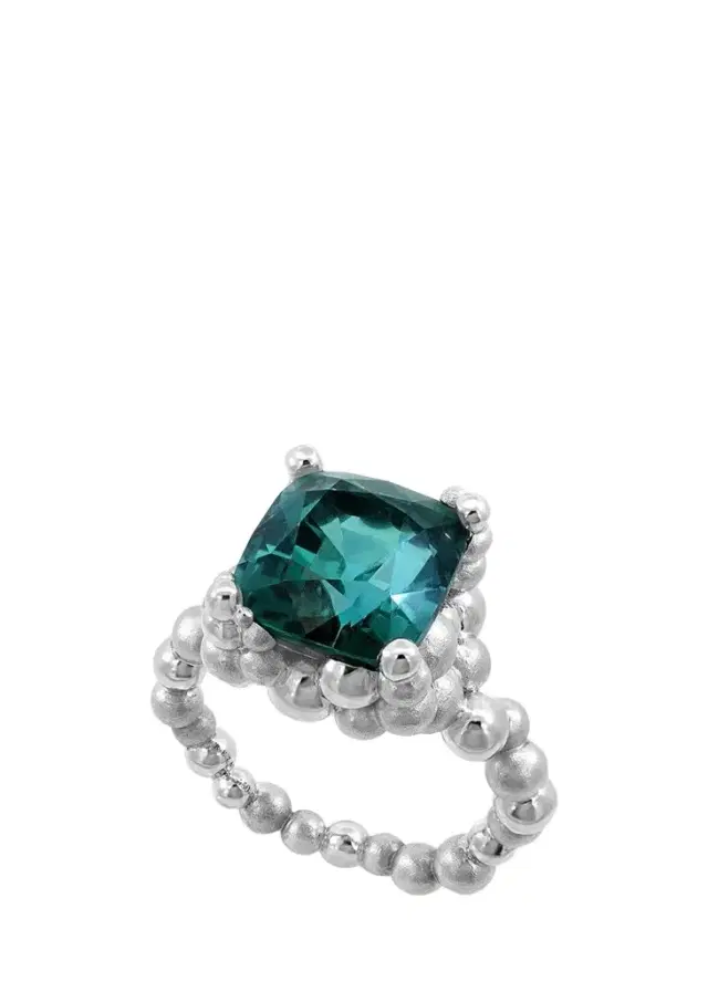 Reza Petillant Perle 18K White Gold Tourmaline Ring