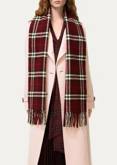 Burberry Sparkle Check Cashmere Scarf | Thumbnail 3