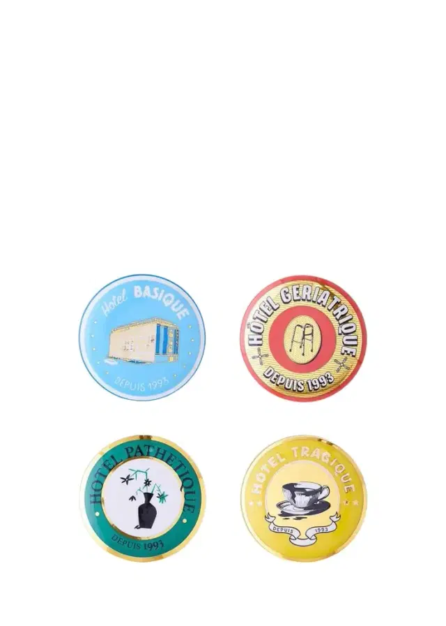 Jonathan Adler Hotel de Reve Coasters, Set of 4