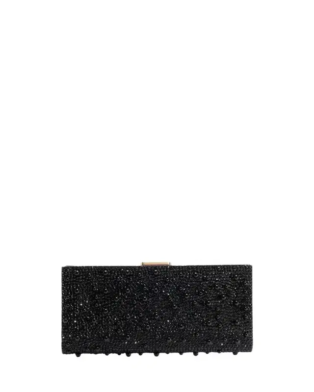 Carolina Herrera Pats Beaded Crystal Clutch Bag