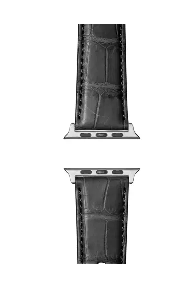 Shinola Men's 24mm Alligator Leather Strap for Apple Watch | Thumbnail 3