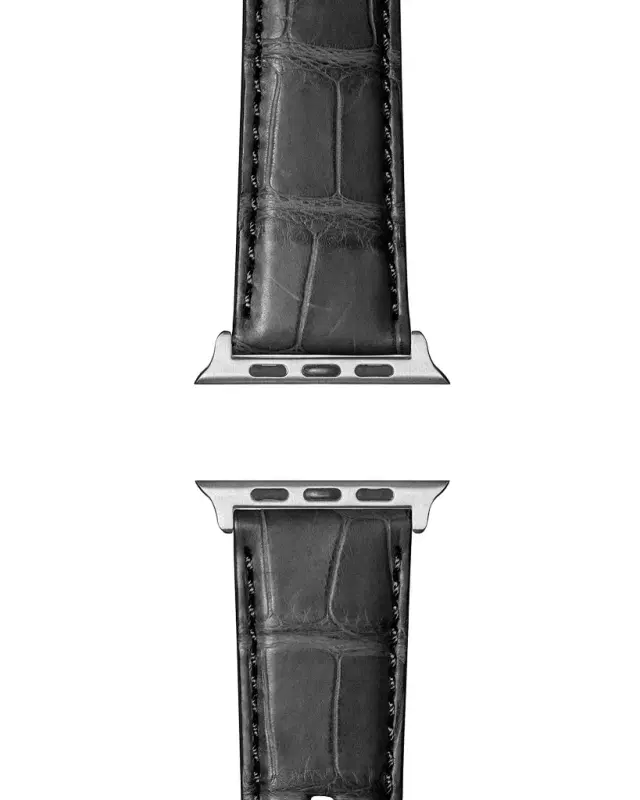 Shinola Men's 24mm Alligator Leather Strap for Apple Watch