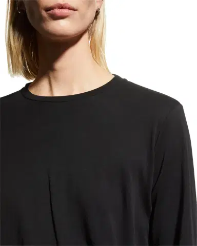 The Row Sherman Long-Sleeve Cotton Tee | Thumbnail 5 The Row Sherman Long-Sleeve Cotton Tee | Thumbnail 5