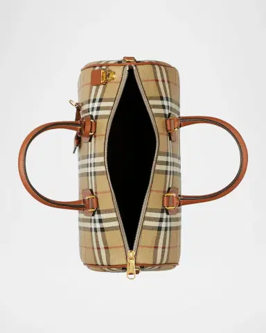 Burberry Check Large Bowling Top-Handle Bag | Thumbnail 3