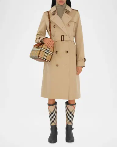 Burberry Check Large Bowling Top-Handle Bag | Thumbnail 4