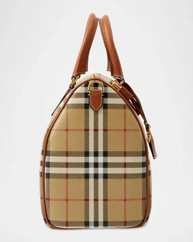 Burberry Check Large Bowling Top-Handle Bag | Thumbnail 6