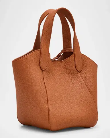 Giorgio Armani Gem Small Pebble Leather Tote Bag | Thumbnail 2
