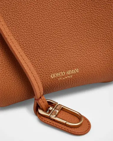 Giorgio Armani Gem Small Pebble Leather Tote Bag | Thumbnail 4