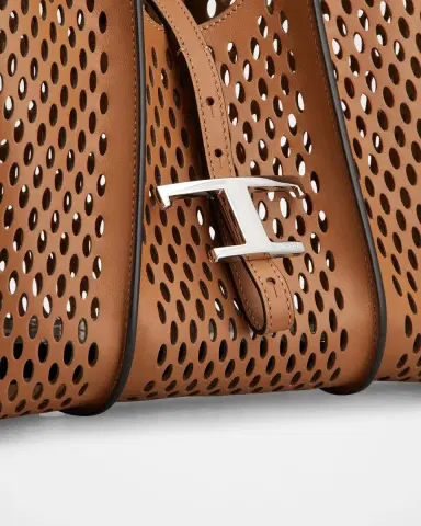 Tod's Mini Laser-Cut Leather Shopping Tote Bag | Thumbnail 4 Tod's Mini Laser-Cut Leather Shopping Tote Bag | Thumbnail 4