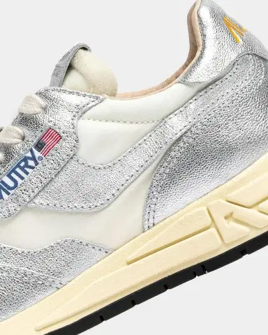 Autry Reelwind Metallic Leather Low-Top Sneakers | Thumbnail 3 Autry Reelwind Metallic Leather Low-Top Sneakers | Thumbnail 3