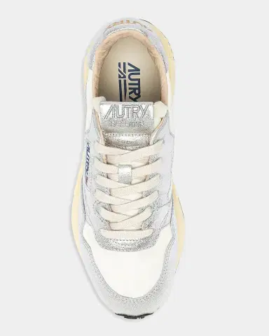 Autry Reelwind Metallic Leather Low-Top Sneakers | Thumbnail 4 Autry Reelwind Metallic Leather Low-Top Sneakers | Thumbnail 4