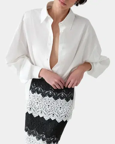 Carolina Herrera Clara Puff-Sleeve Cotton Poplin Button-Down Shirt | Thumbnail 5