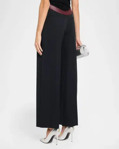 Jean Paul Gaultier The Curved Belt Wide-Leg Suit Pants | Thumbnail 3 Jean Paul Gaultier The Curved Belt Wide-Leg Suit Pants | Thumbnail 3