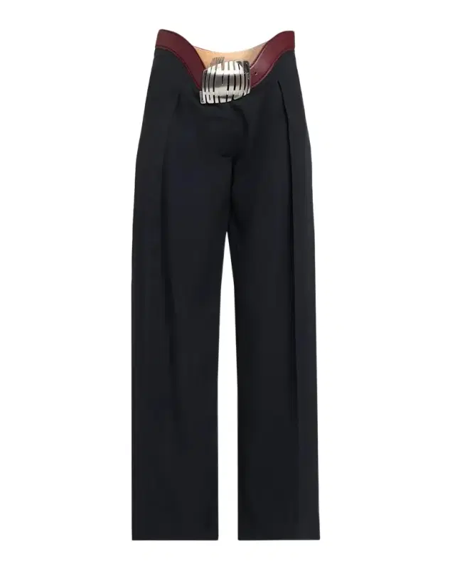 Jean Paul Gaultier The Curved Belt Wide-Leg Suit Pants