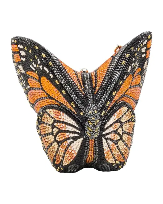 Judith Leiber Couture Crystal Butterfly Clutch Bag