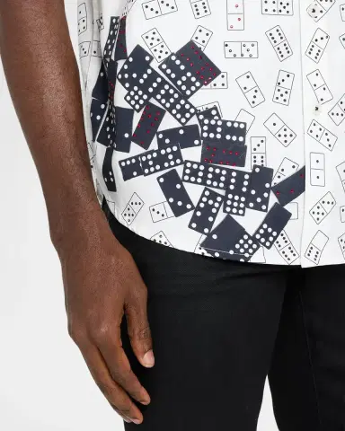 Robert Graham Men's Stack & Slam Cotton Short-Sleeve Shirt | Thumbnail 5