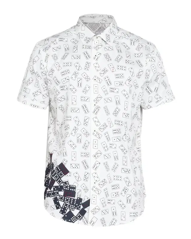 Robert Graham Men's Stack & Slam Cotton Short-Sleeve Shirt