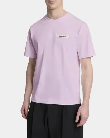 Jacquemus Men's Grosgrain Logo Crewneck T-Shirt | Thumbnail 4 Jacquemus Men's Grosgrain Logo Crewneck T-Shirt | Thumbnail 4