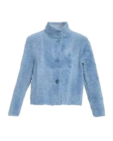 Akris punto Throw Over Lamb Shearling Reversible Coat | Thumbnail 1 Akris punto Throw Over Lamb Shearling Reversible Coat | Thumbnail 1