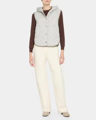 Brunello Cucinelli Hooded Quilted Outerwear Vest | Thumbnail 2