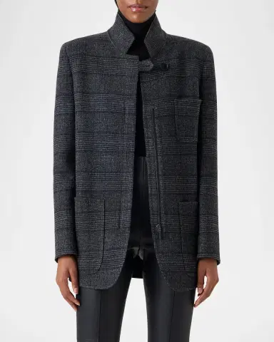 Akris Kamila Wool Cardigan Jacket | Thumbnail 6