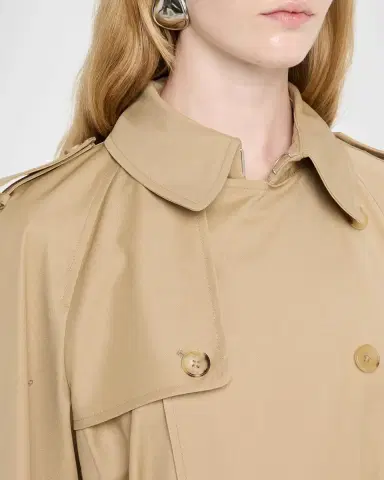 Ralph Lauren Collection Techno Wool Gabardine Belted Long Trench Coat | Thumbnail 5 Ralph Lauren Collection Techno Wool Gabardine Belted Long Trench Coat | Thumbnail 5