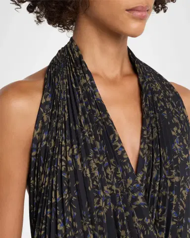 Proenza Schouler Paulina Pleated Halter Handkerchief Maxi Dress | Thumbnail 5 Proenza Schouler Paulina Pleated Halter Handkerchief Maxi Dress | Thumbnail 5