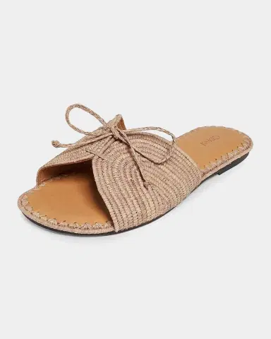 Odissì Lipa Bow-Detailed Woven Sandals | Thumbnail 3