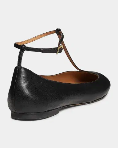 Odissì Calla Leather T-Strap Ballerina Flats | Thumbnail 2