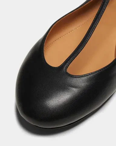 Odissì Calla Leather T-Strap Ballerina Flats | Thumbnail 3