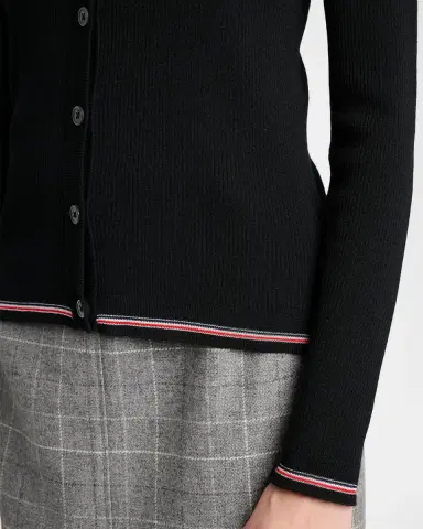 Thom Browne Rib-Knit Wool Cardigan | Thumbnail 5 Thom Browne Rib-Knit Wool Cardigan | Thumbnail 5