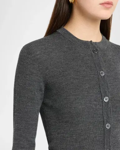 Thom Browne Rib-Knit Wool Cardigan | Thumbnail 5 Thom Browne Rib-Knit Wool Cardigan | Thumbnail 5