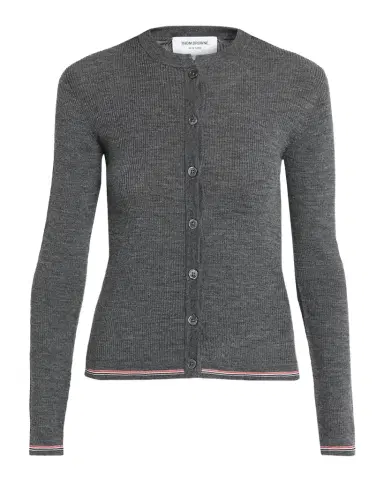 Thom Browne Rib-Knit Wool Cardigan | Thumbnail 1 Thom Browne Rib-Knit Wool Cardigan | Thumbnail 1