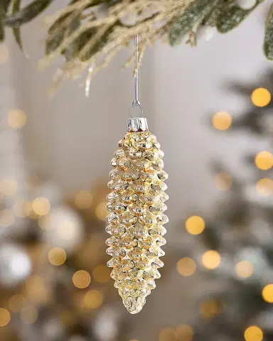 Winward Home x Jim Marvin Slender Pinecone Christmas Ornament | Thumbnail 1