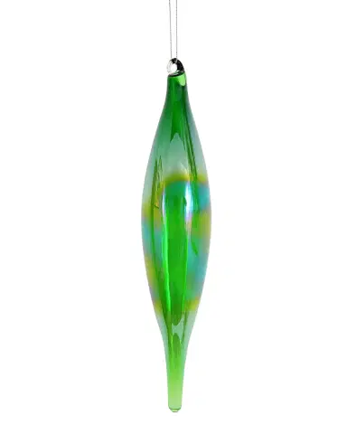 Winward Home x Jim Marvin 10" Slender Bottle Glass Finial Christmas Ornament | Thumbnail 2