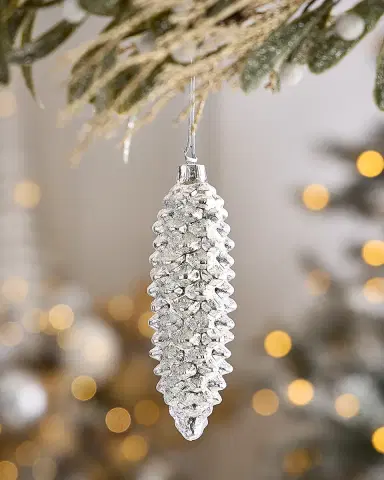 Winward Home x Jim Marvin Slender Pinecone Christmas Ornament | Thumbnail 1