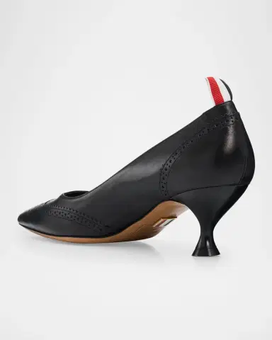 Thom Browne 50mm Wingtip Leather Pumps | Thumbnail 4 Thom Browne 50mm Wingtip Leather Pumps | Thumbnail 4