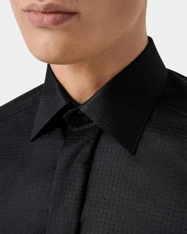 Eton Men's Geometric Jacquard Dress Shirt | Thumbnail 4 Eton Men's Geometric Jacquard Dress Shirt | Thumbnail 4