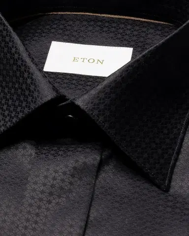 Eton Men's Geometric Jacquard Dress Shirt | Thumbnail 8 Eton Men's Geometric Jacquard Dress Shirt | Thumbnail 8