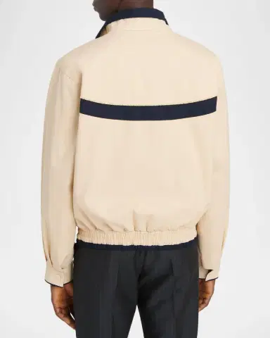Valentino Garavani Men's Giubbino VGold Twill Blouson | Thumbnail 3 Valentino Garavani Men's Giubbino VGold Twill Blouson | Thumbnail 3