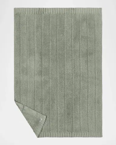 Barefoot Dreams Cozy Shine Herringbone Blanket | Thumbnail 2
